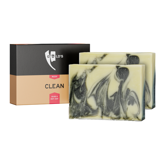 Clean Bart & Körperseife - Doppelpack von GØLD'S / Goelds #inhalt_2x-100g-naturseife