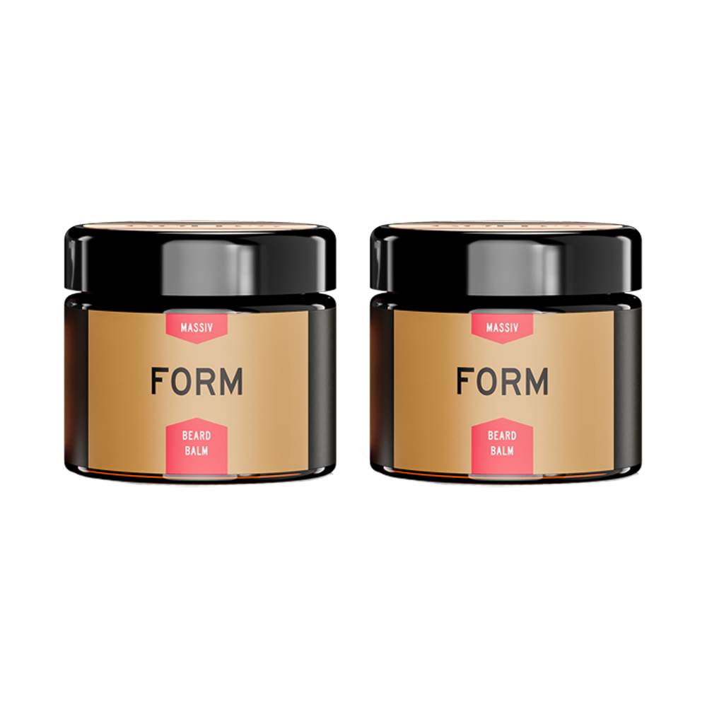 Bartbalsam Form - Doppelpack von GØLD'S / Goelds #inhalt_2x-30ml-glastiegel