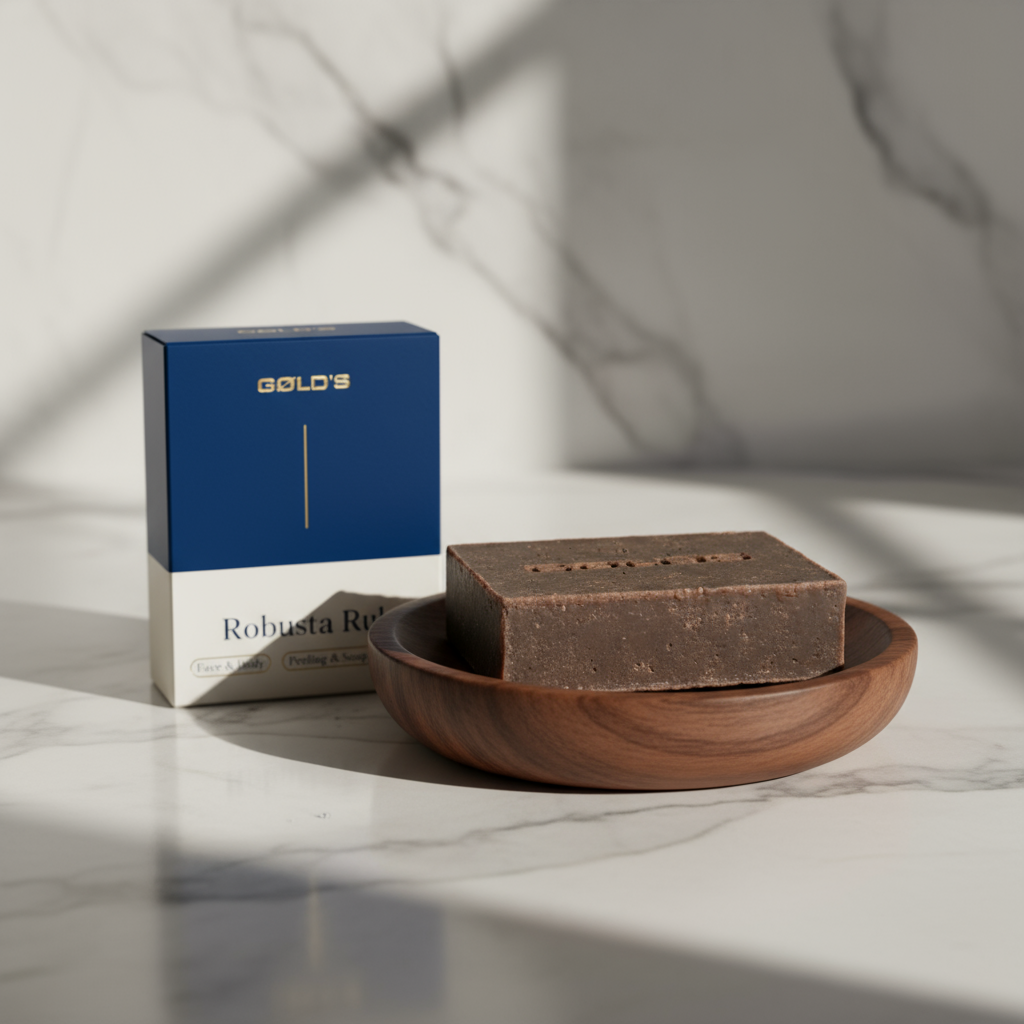 Die Seife, die dir morgens Beine macht - Robusta Rub Soap von GØLD'S - Goelds
